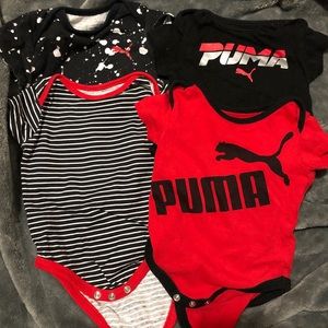 Puma short sleeve onesies